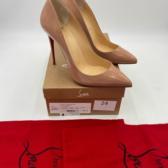 SOLD!!!!    Women’s Christian Louboutin Pigalle Follies size 38.5 made in Italy - Picture 2 of 8